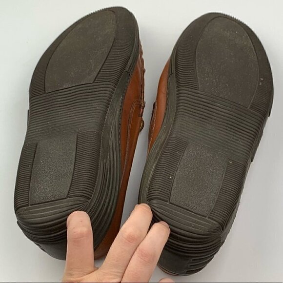 Cable & Co Mens loafers size 12 cognac brown Italian vintage leather main image 10